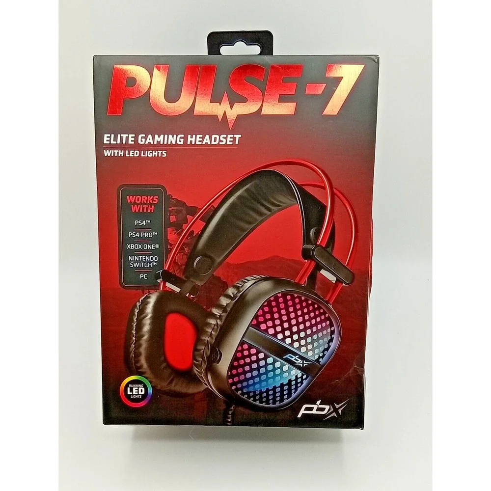 PBX Pulse-7 Elite Gaming Headset with LED Lights
